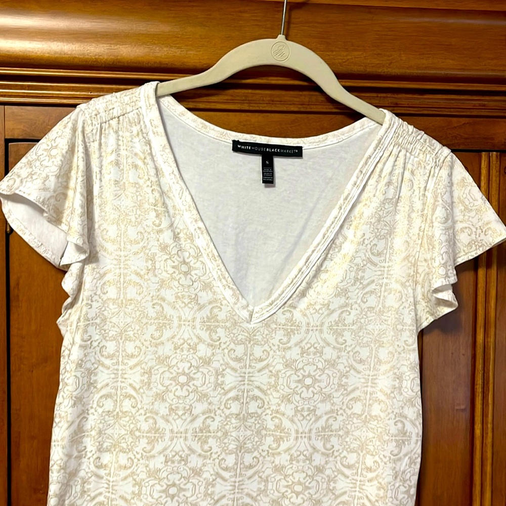 White House Black Market Tee Shirt. Size S , like new